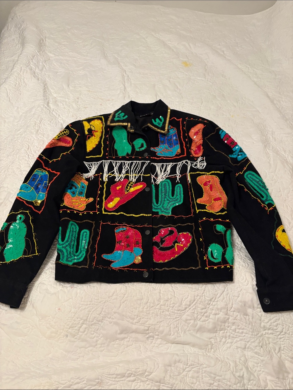 Women’s sequined western cowboy theme